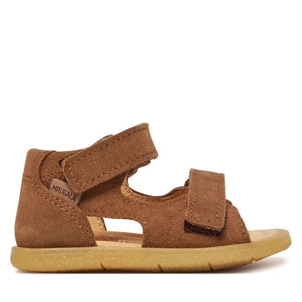 Sandały Mrugała. Brązowe sandały chłopięce Mrugała, bez zapięcia. Za 219.99 zł.