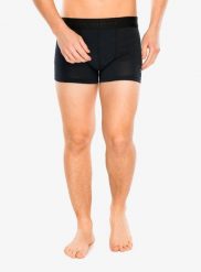 Bokserki termoaktywne męskie Sensor Merino Cordura Boxers. Czarne bielizna termoaktywna męska Sensor, m, bez wzorów, ze skóry. Za 164.99 zł.