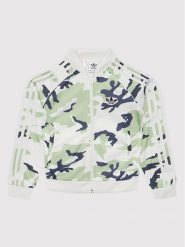 Adidas Bluza Camo Sst Track HF7448 Zielony Regular Fit. Zielone bluzy dla chłopców Adidas, bez wzorów, z syntetyku, bez ramiączek, bez kaptura. Za 119.99 zł.