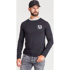 LONGSLEEVE ARMANI EXCHANGE. Czarne bluzki z długim rękawem męskie Armani Exchange, l, bez wzorów, bez kaptura. Za 279.00 zł.