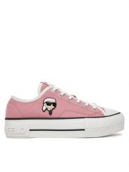KARL LAGERFELD Trampki KL60424 Różowy. Czerwone trampki i tenisówki damskie KARL LAGERFELD, bez wzorów, z materiału, bez zapięcia. Za 389.99 zł.