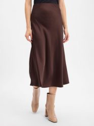 Marie Lund Satynowa spódnica Kobiety brązowy, L. Brązowe spódnice damskie Marie Lund, l, bez wzorów, z satyny, eleganckie. Za 349.95 zł.