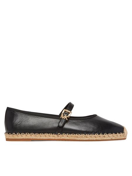MICHAEL Michael Kors Espadryle 40S5LYFP2L Czarny. Czarne espadryle damskie MICHAEL Michael Kors, bez wzorów, ze skóry, bez obcasa, bez zapięcia. Za 549.99 zł.