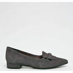 Tamaris - Baleriny. Szare baleriny damskie Tamaris, z materiału. W wyprzedaży za 199.90 zł.