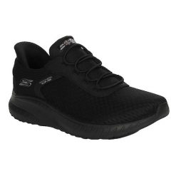 Buty Kobieta Skechers Bobs Squad Chaos czarny. Czarne obuwie sportowe damskie Skechers, bez wzorów, z materiału, trekkingowe, Skechers Sport. Za 327.55 zł.