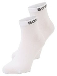 BOSS Skarpety w 2-paku Mężczyźni biały, 39-42. Białe skarpety męskie Boss, bez wzorów, z bawełny. Za 64.95 zł.