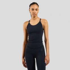 Débardeur Odlo Active 365 2-en-1. Czarne koszulki sportowe damskie Odlo, s, bez wzorów, sportowe, bez kołnierzyka. Za 329.99 zł.