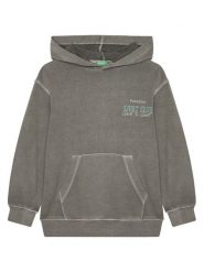 United Colors Of Benetton Bluza 3WITC204G Szary Relaxed Fit. Szare bluzy dla chłopców United Colors Of Benetton, bez wzorów, z bawełny, bez ramiączek, bez kaptura. Za 99.99 zł.