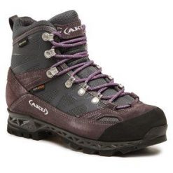 Trekkingi Aku. Szare kozaki damskie Aku, bez wzorów, z gore-texu, trekkingowe. Za 1,099.00 zł.