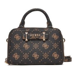 Torebka Guess. Brązowe torebki do ręki damskie Guess, z aplikacjami, klasyczne, bez dodatków. Za 489.99 zł.