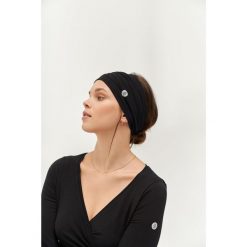 Opaska na włosy Moonholi Supernova z bawełny. Czarne czapki i kapelusze damskie MOONHOLI, bez wzorów, z bawełny, sportowe. Za 159.00 zł.