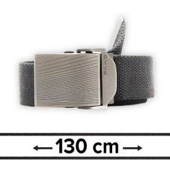 Pasek Materiałowy, Militarny Grafitowy, Solidny, 130 cm, Klamra Zamykana Manualnie -Pako Jeans. Szare paski damskie Pako Jeans, bez wzorów, z jeansu, klasyczne. Za 49.00 zł.