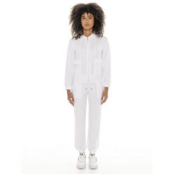 Bluza wygodny z kaptur na co dzień na siłownię. Białe bluzy damskie LEONE 1947 APPAREL, bez wzorów, z bawełny, bez kaptura. W wyprzedaży za 273.65 zł.