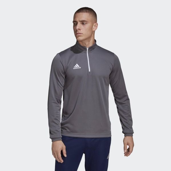 Bluza piłkarska męska Adidas Entrada 22 Training Top. Szare bluzy męskie Adidas, m, bez wzorów, bez kaptura, do piłki nożnej. Za 116.00 zł.