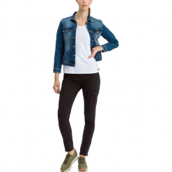 Dżinsy "Alan Cargo" - Skinny fit - w kolorze czarnym. Czarne jeansy damskie Cross Jeans. W wyprzedaży za 136.95 zł.