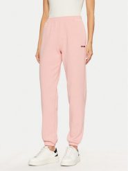 Guess Spodnie dresowe V5RB02 KCLD1 Różowy Regular Fit. Czerwone spodnie dresowe damskie Guess, s, z aplikacjami, z dresówki. Za 179.99 zł.