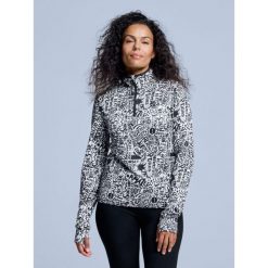 Bluza narciarska - Damska - Cabin Life - Biały/czarny. Białe bluzy damskie POEDERBAAS, xs, bez wzorów, z elastanu, bez kaptura, narciarskie. Za 264.52 zł.