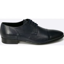 Domeno - Półbuty. Czarne eleganckie półbuty Domeno, z materiału. W wyprzedaży za 259.90 zł.