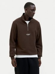Jack & Jones Bluza Soho 12278793 Brązowy Relaxed Fit. Brązowe bluzy męskie Jack & Jones, m, bez wzorów, z bawełny, bez kaptura. Za 179.99 zł.