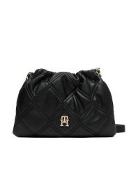 Tommy Hilfiger Torebka Th Feminine Mini Crossover AW0AW18718 Czarny. Czarne torebki do ręki damskie Tommy Hilfiger, bez wzorów, ze skóry, bez dodatków. Za 489.99 zł.