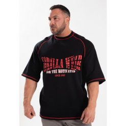 Finley Duże rozmiary Koszulka - Czarny/Czerwony. Czerwone koszulki sportowe męskie GORILLA WEAR, xl, bez wzorów, bez kołnierzyka, bez ramiączek, na fitness i siłownię. Za 212.00 zł.