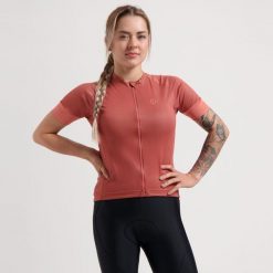 Koszulka rowerowa damska Rogelli Modesta. Brązowe koszulki sportowe damskie Rogelli, xl, bez wzorów, z materiału, bez kołnierzyka, bez ramiączek, rowerowe. Za 166.00 zł.