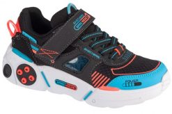 Buty sportowe Sneakersy chłopięce, Gametronix 2.0. Czarne trampki i tenisówki chłopięce Skechers, bez wzorów, z materiału, sportowe, przed kostkę, bez zapięcia. Za 199.99 zł.