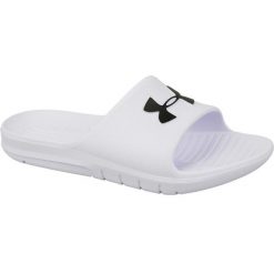 Klapki na basen Lifestyle Męskie Under Armour Core PTH SL. Białe klapki męskie Under Armour, z materiału. Za 176.00 zł.