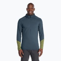 Bluza trekkingowa męska Rab Conduit Hoody. Szare bluzy sportowe męskie RAB, m, bez wzorów, bez kaptura, trekkingowe. Za 269.99 zł.