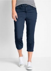Dżinsy Straight, mid waist, z wygodnym paskiem. Zielone jeansy damskie bonprix. Za 94.99 zł.