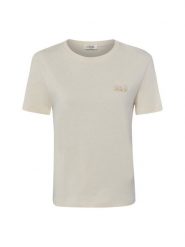 Liu Jo Collection Koszulka Kobiety Bawełna (100%) beżowy, L. Brązowe t-shirty damskie Liu Jo Collection, l, bez wzorów, z bawełny, eleganckie, bez kołnierzyka. Za 259.95 zł.