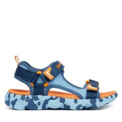 Sandały Garvalin. Niebieskie sandały chłopięce Garvalin, bez zapięcia. Za 179.99 zł.