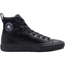 Buty męskie Converse Chuck Taylor All Star Berkshire. Czarne trampki męskie Converse, bez wzorów, retro, bez zapięcia. Za 379.45 zł.