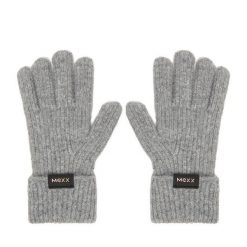 Rękawiczki MEXX. Szare rękawiczki damskie Mexx, bez wzorów, z dzianiny. Za 49.99 zł.
