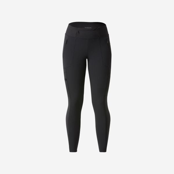 Legginsy trekkingowe damskie Simond Travel 500. Czarne legginsy damskie SIMOND, m, bez wzorów, z elastanu, trekkingowe. Za 159.99 zł.