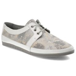Szare Półbuty Maciejka Damskie Eleganckie Obuwie. Szare półbuty damskie Maciejka, na lato, bez wzorów, ze skóry, eleganckie, bez obcasa, bez zapięcia. Za 189.00 zł.