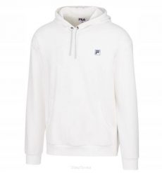 Bluza tenisowa Fila Hoodie Miko. Białe bluzy męskie Fila, l, bez wzorów, z bawełny, z kapturem. Za 265.30 zł.
