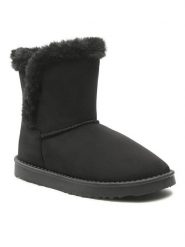 DeeZee Śniegowce WSL19150-17 Czarny. Czarne śniegowce i trapery damskie DeeZee, z materiału. Za 71.98 zł.