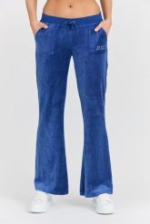 JUICY COUTURE Damskie niebieskie spodnie Heritage Crown Caisa Low Rise Pant, Rozmiar S. Niebieskie spodnie dresowe damskie Juicy Couture, s, bez wzorów, z bawełny. W wyprzedaży za 359.99 zł.