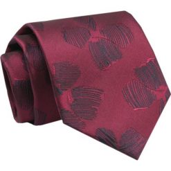 Krawat - ALTIES - Bordowy w Duże Kwiaty. Czerwone krawaty i muchy Alties, bez wzorów, z tkaniny, eleganckie. Za 49.00 zł.
