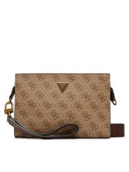 Guess Saszetka HMMILO P6157 Beżowy. Brązowe saszetki męskie Guess, ze skóry. Za 369.99 zł.