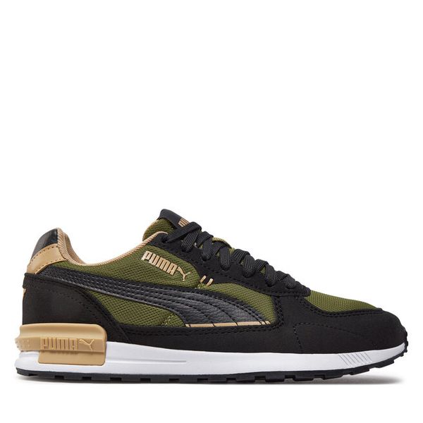 Sneakersy Puma. Czarne półbuty chłopięce Puma, bez wzorów, bez zapięcia. Za 169.99 zł.