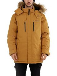 Płaszcz zimowy męski Fundango Spirit. Brązowe płaszcze męskie Fundango, na zimę, m, bez wzorów, z materiału, eleganckie, długie, bez kaptura. Za 399.00 zł.