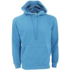 Męska Gładka Bluza Sportowa Przez Głowę Kaptur. Niebieskie bluzy męskie SG, m, bez wzorów, bez kaptura. Za 106.99 zł.