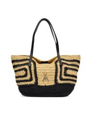 Patrizia Pepe Torebka 2B0130/V048-FB53 Beżowy. Brązowe torebki do ręki damskie Patrizia Pepe, bez wzorów, z syntetyku, bez dodatków. Za 1,669.00 zł.