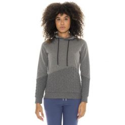 Bluza zimowa Damen z Kapuze zum Überziehen, Leone 1947 Braid-Einsätze. Szare bluzy damskie LEONE 1947 APPAREL, na zimę, bez wzorów, z bawełny, bez kaptura. W wyprzedaży za 176.82 zł.