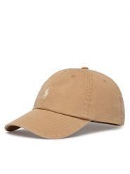 Polo Ralph Lauren Czapka z daszkiem 710667709516 Beżowy. Brązowe rękawiczki męskie Polo Ralph Lauren, bez wzorów, z bawełny. Za 329.99 zł.