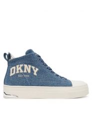 DKNY Trampki Yaser K3566923 Granatowy. Niebieskie trampki i tenisówki damskie DKNY, bez wzorów, z materiału, bez zapięcia. Za 379.99 zł.