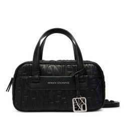 Torebka Armani Exchange. Czarne torebki do ręki damskie Armani Exchange, bez wzorów, bez dodatków. Za 614.99 zł.