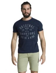 Męska koszulka Leone 1947 Apparel Raw Warriors. Niebieskie koszulki sportowe męskie LEONE 1947 APPAREL, l, bez wzorów, z bawełny, bez kołnierzyka, bez ramiączek, na fitness i siłownię. Za 63.11 zł.